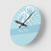Horloge Ronde C'est un garçon (Angle)