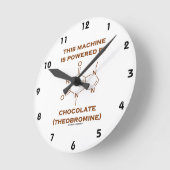 Horloge Ronde Cette Machine Est Alimentée Par Chocolat (Théobrom (Angle)