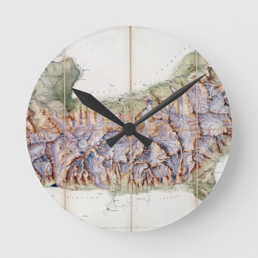 Horloge Ronde Chain of Mont Blanc, from an actual survey in (Recto)