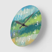 Horloge Ronde Champ II d'Impasto (Angle)