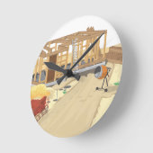 Horloge Ronde Chantier de construction (Angle)