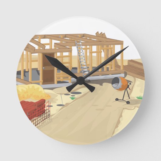 Horloge Ronde Chantier de construction (Recto)