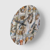 Horloge Ronde Chapelle Sixtine au plafond Michelangelo (Angle)