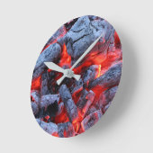 Horloge Ronde Charbons chauds (Angle)