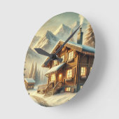 Horloge Ronde Charme alpin (Angle)