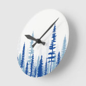 Horloge Ronde Charme toujours bleu (Angle)