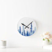 Horloge Ronde Charme toujours bleu (Maison)