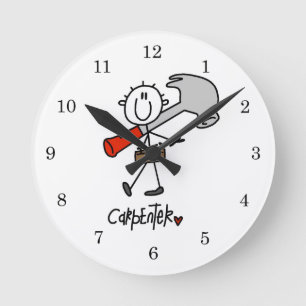 Horloge Ronde Charpentier avec marteau