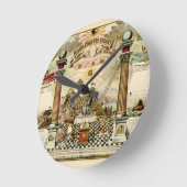 Horloge Ronde Chart de l'emblème de Freemason (Angle)