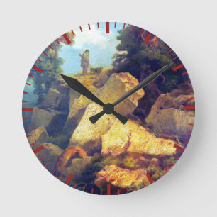 Horloge Ronde Chasse au renard Josef Navrátil Après 1850