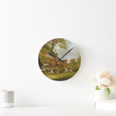 Horloge Ronde Chasseur et chiens, 1809 (huile sur la toile) (Maison)