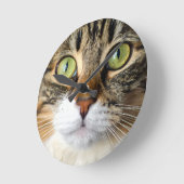 Horloge Ronde chat (Angle)