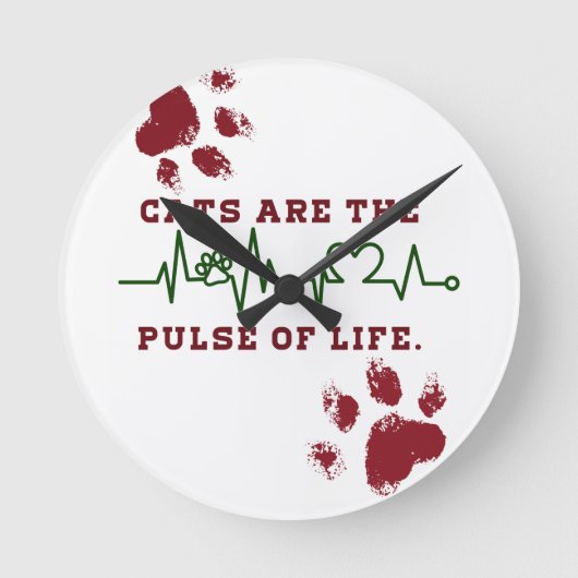 Horloge Ronde Chat (Recto)