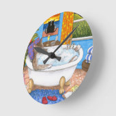 Horloge Ronde chat 567 (Angle)