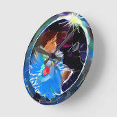 Horloge Ronde Chat 6 - Élipse solaire (Angle)