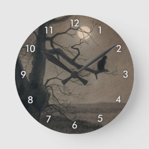 Horloge Ronde Chat au clair de lune, Alexandre Steinlen