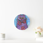 Horloge Ronde Chat de Fun (Maison)