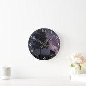 Horloge Ronde Chat de nuit (Maison)