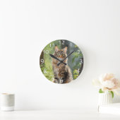 Horloge Ronde chat Maine Coon (Maison)