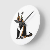 Horloge Ronde Chat Marmalade (Angle)