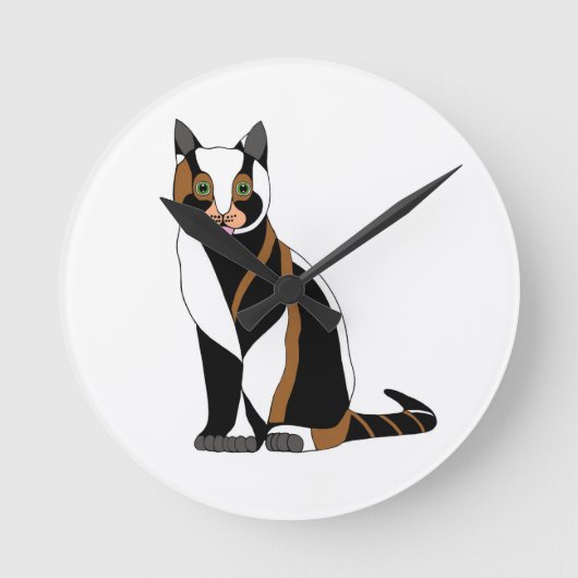 Horloge Ronde Chat Marmalade (Recto)
