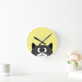 Horloge Ronde chat noir (Maison)