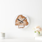 Horloge Ronde Chat Pain (Maison)