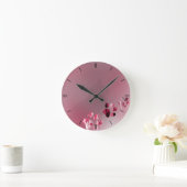 Horloge Ronde Chat Paw rose (Maison)