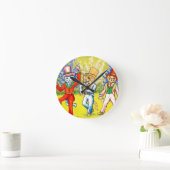 Horloge Ronde Chats dansants (Maison)