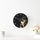 Horloge Ronde Chats de Badass "ce qui sont vous regardant ! " (Maison)