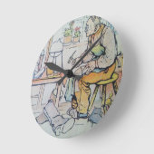 Horloge Ronde Chaussure de chaussures entreprise de réparation a (Angle)