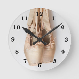 Horloge Ronde Chaussures de Pointe