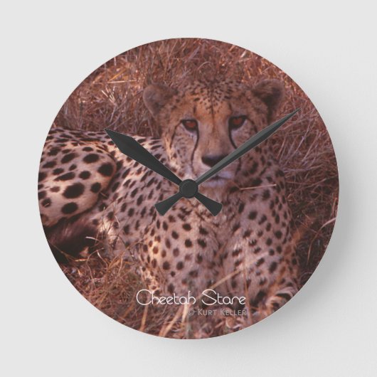 Horloge Ronde Cheetah Stare (Recto)