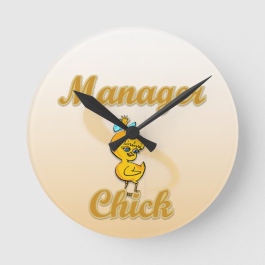 Horloge Ronde Chef Chick (Recto)