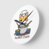 Horloge Ronde Chef de Ramen (Angle)