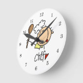 Horloge Ronde Chef masculin (Angle)