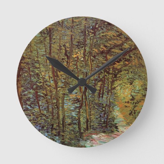 Horloge Ronde Chemin dans les Bois par Vincent van Gogh (Recto)