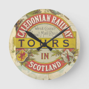 Horloge Ronde Chemin de fer Caledonian. Visites en Ecosse.