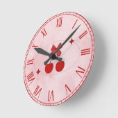 Horloge Ronde Cherry (Angle)