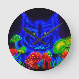 Horloge Ronde Cheshire Cat Round