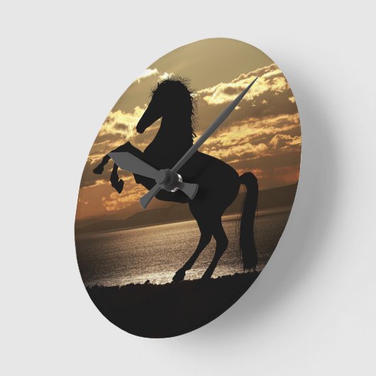 Horloge Ronde cheval (Angle)