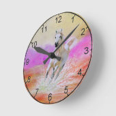 Horloge Ronde Cheval blanc (Angle)