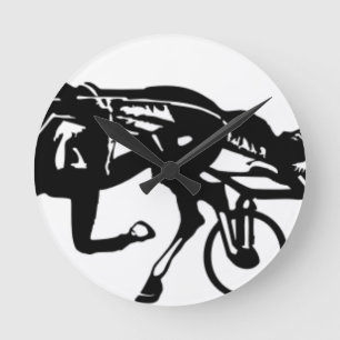 Horloge Ronde Cheval de course d'attelages