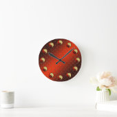 Horloge Ronde Cheval de Métal (Maison)