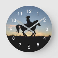 Cheval et cavalier Silhouette