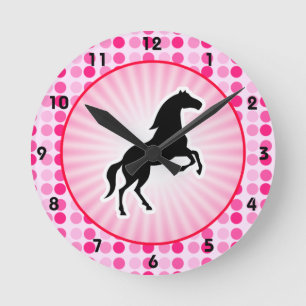 Horloge Ronde Cheval mignon