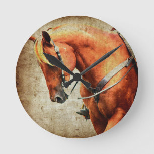 Horloge Ronde Cheval occidental