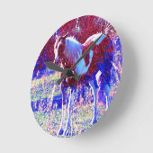 Horloge Ronde Cheval Pinto (Angle)