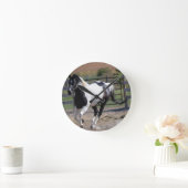 Horloge Ronde Cheval Pinto Paint (Maison)