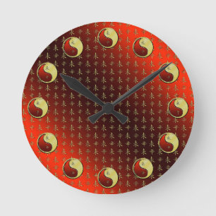 Horloge Ronde Chèvre de Métal